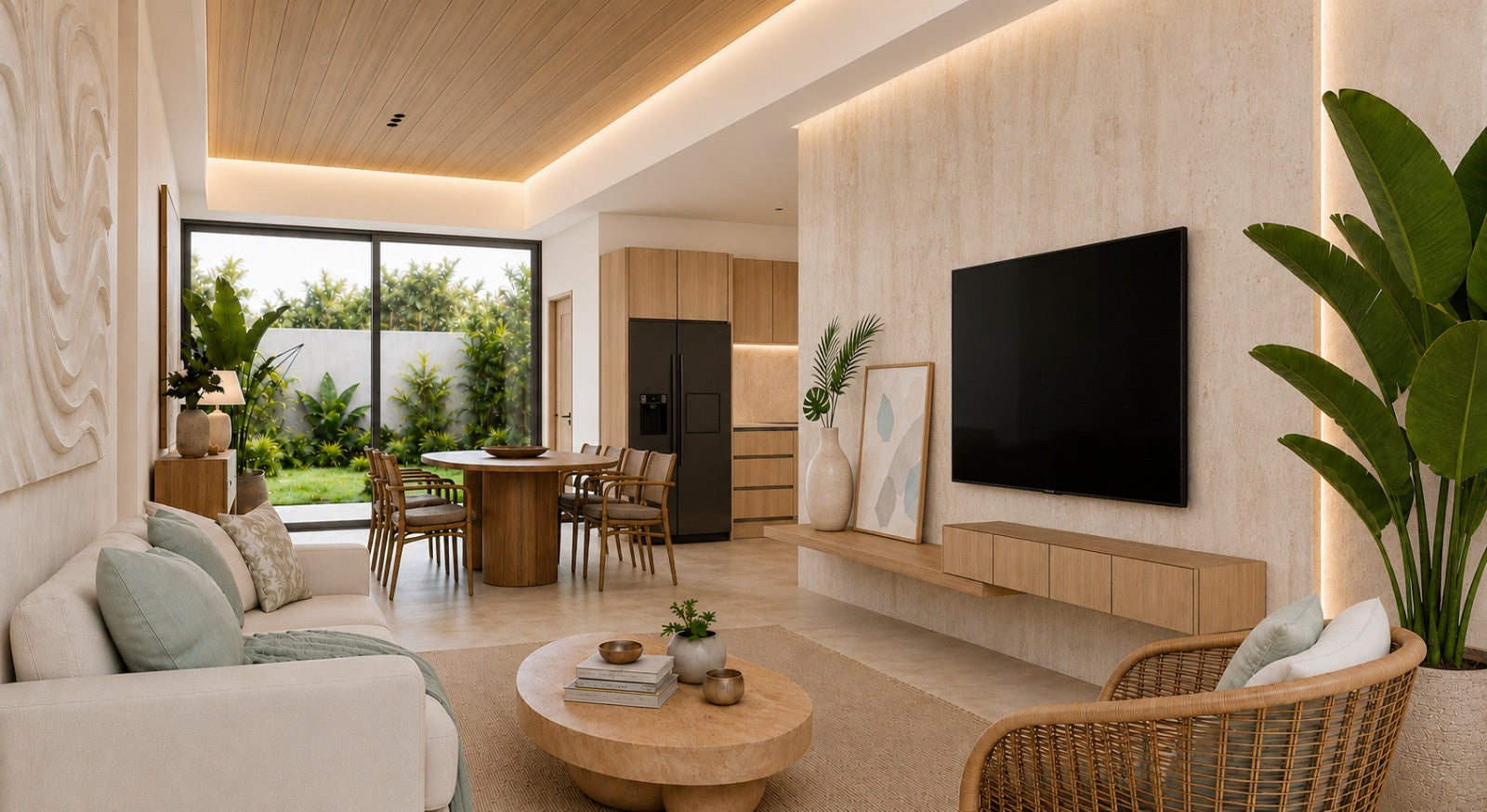 Open-plan show villa interior at Sivana Hills