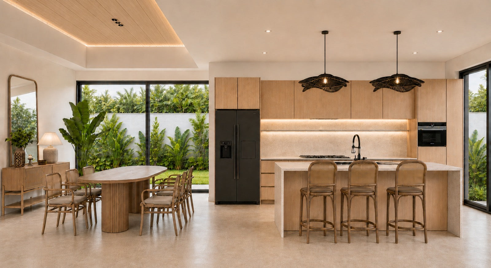 Sivana Hills show villa kitchen and dining interior