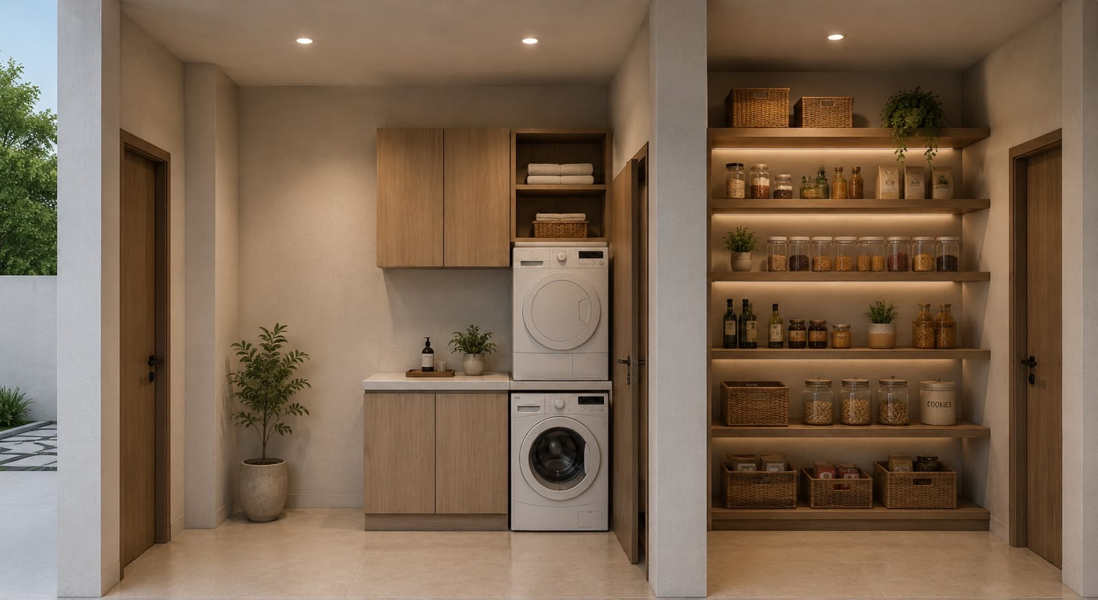 Sivana Hills pantry and laundry area