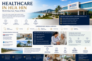 Discover healthcare in Hua Hin, Thailand. Learn about hospitals, medical services, healthcare costs, expat healthcare, retirement benefits, and why Hua Hin is one of Thailand's most desirable places to live. Sivana Villas