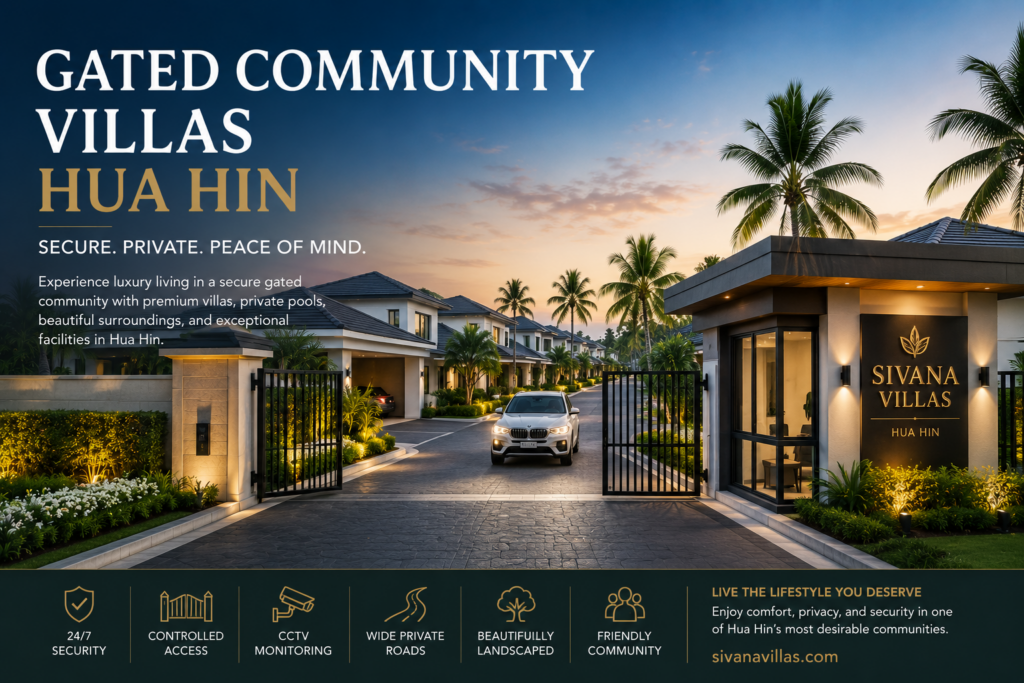 Gated Community Villas Hua Hin | Secure Luxury Villas in Hua Hin. Sivana Villas