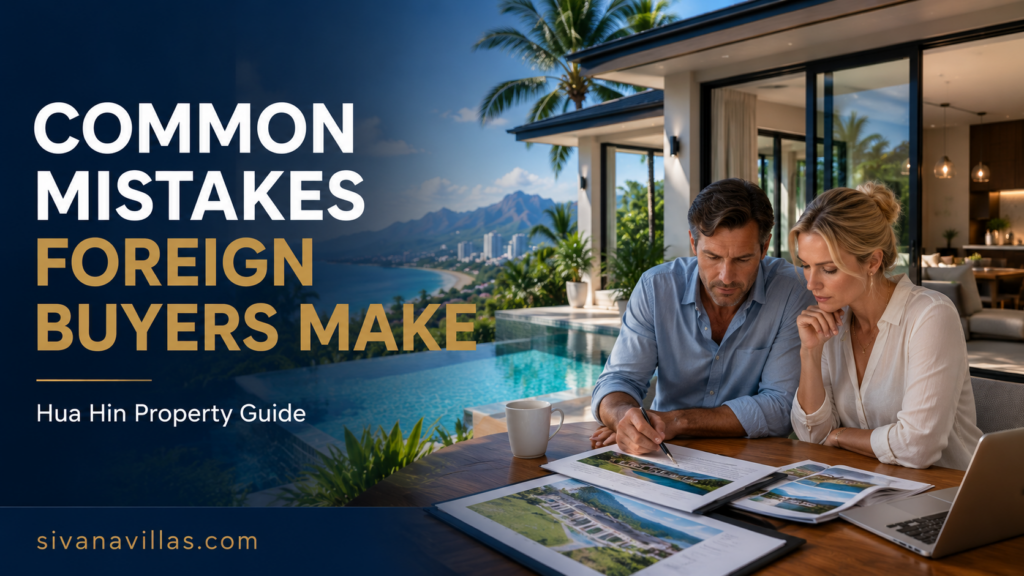 Common Mistakes Foreign Buyers Make | Hua Hin Property Buying Guide. Sivana Villa.