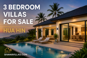 3 Bedroom Villas for Sale in Hua Hin | Luxury Pool Villas | Sivana Villas.