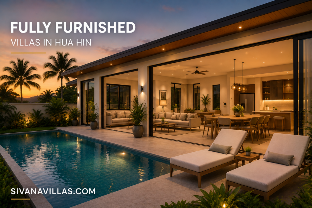Fully Furnished Villas in Hua Hin | Luxury Pool Villas | Sivana Villas.